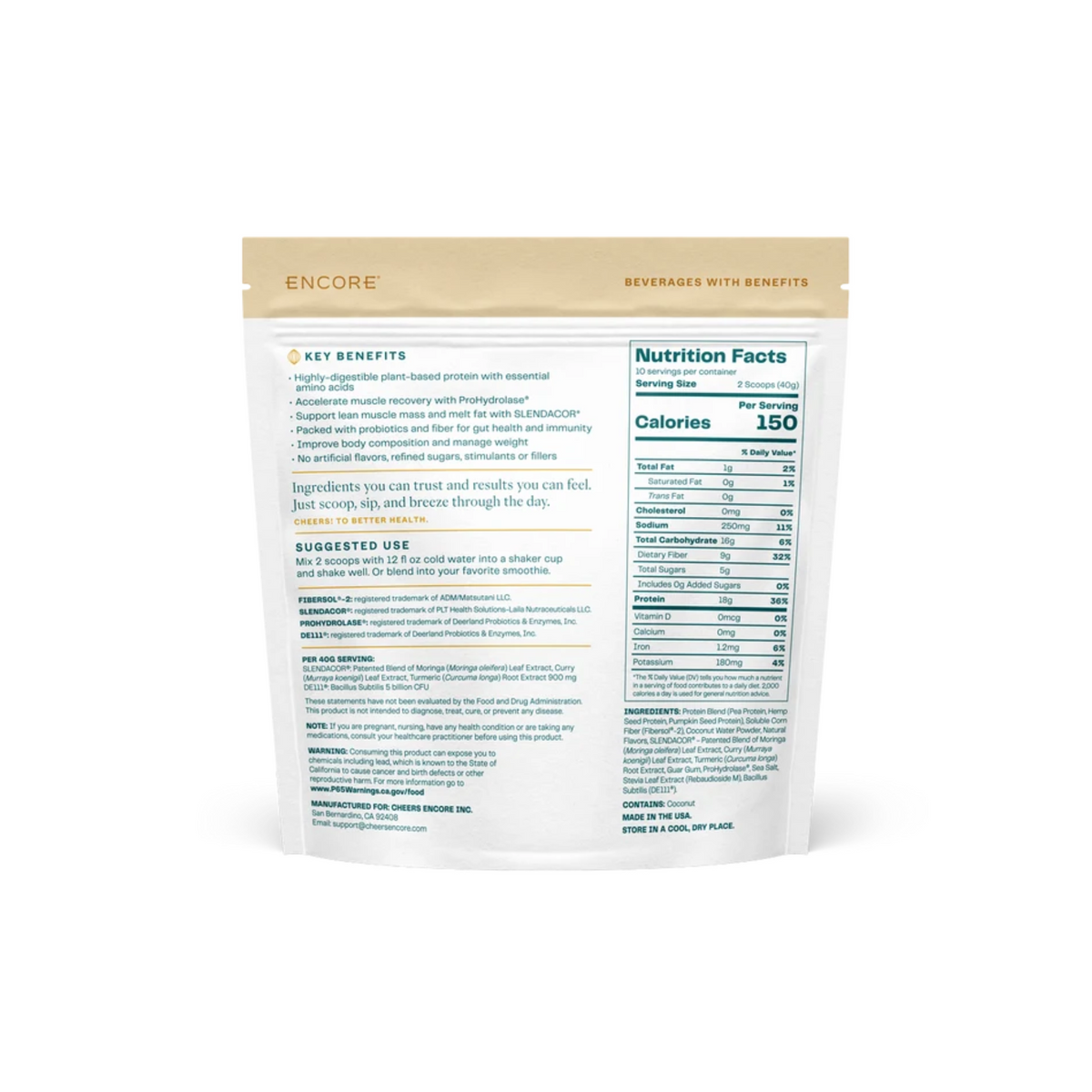 Encore Vanilla Protein