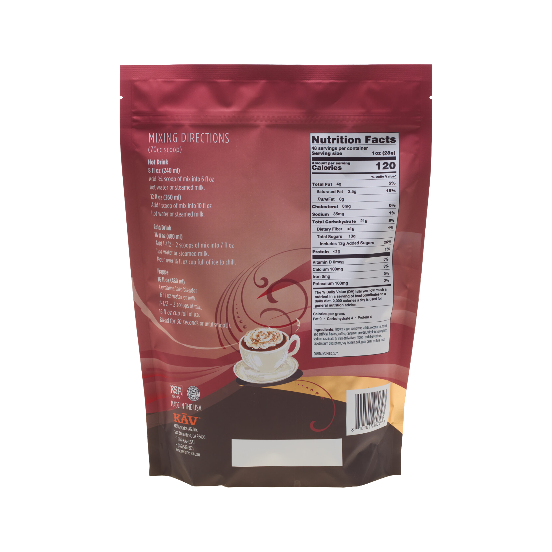 KAV Cinnamon Latte