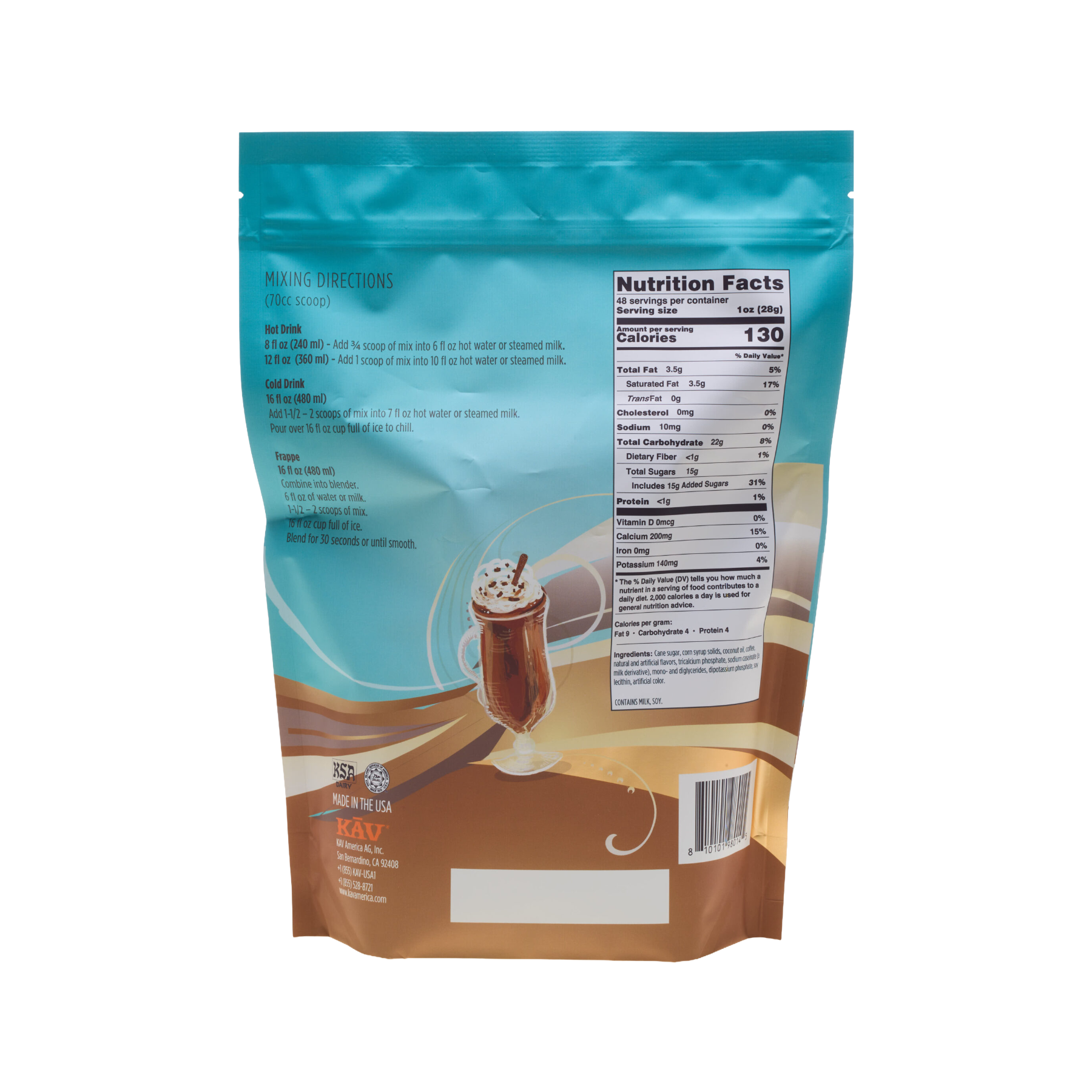 KAV Iced Blended Latte