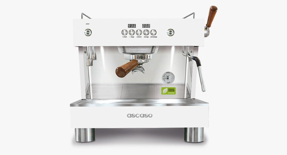 Ascaso Barista T Plus espresso machine_1 Group_White