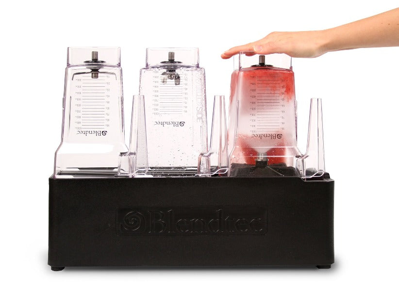 Rapid Rinse Station is made of chemical-resistant plastic, and a stainless steel spray nozzle ensure long-lasting operation