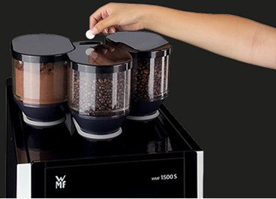 WMF 1500S automatic espresso machine - 3 hoppers