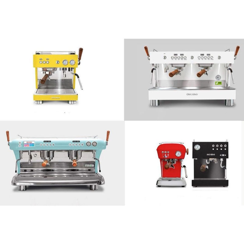 Ascaso home and commercial espresso machines with T-Technology. Thermoblock group, thermal stability.