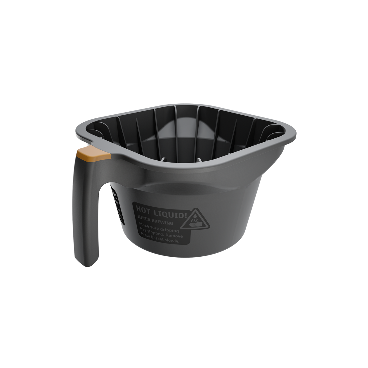 Plastic Brew Basket with Brown Insert