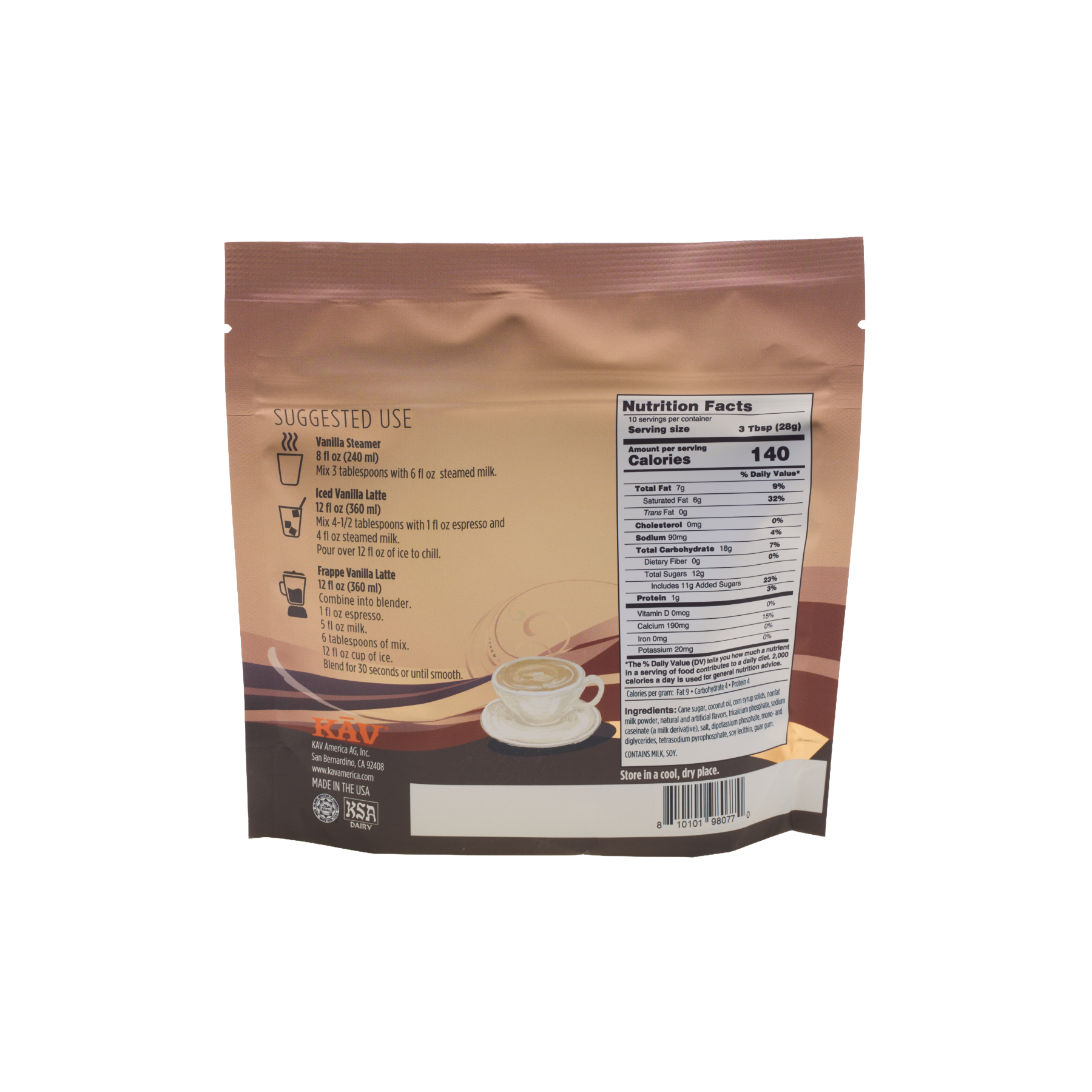 KAV Barista Vanilla Bean