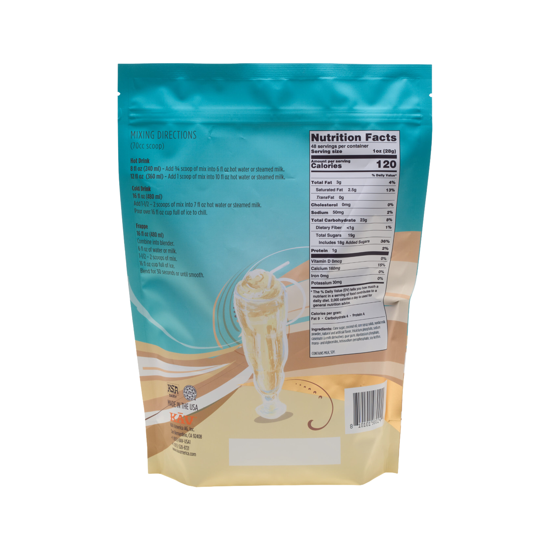 KAV Iced Blended Horchata