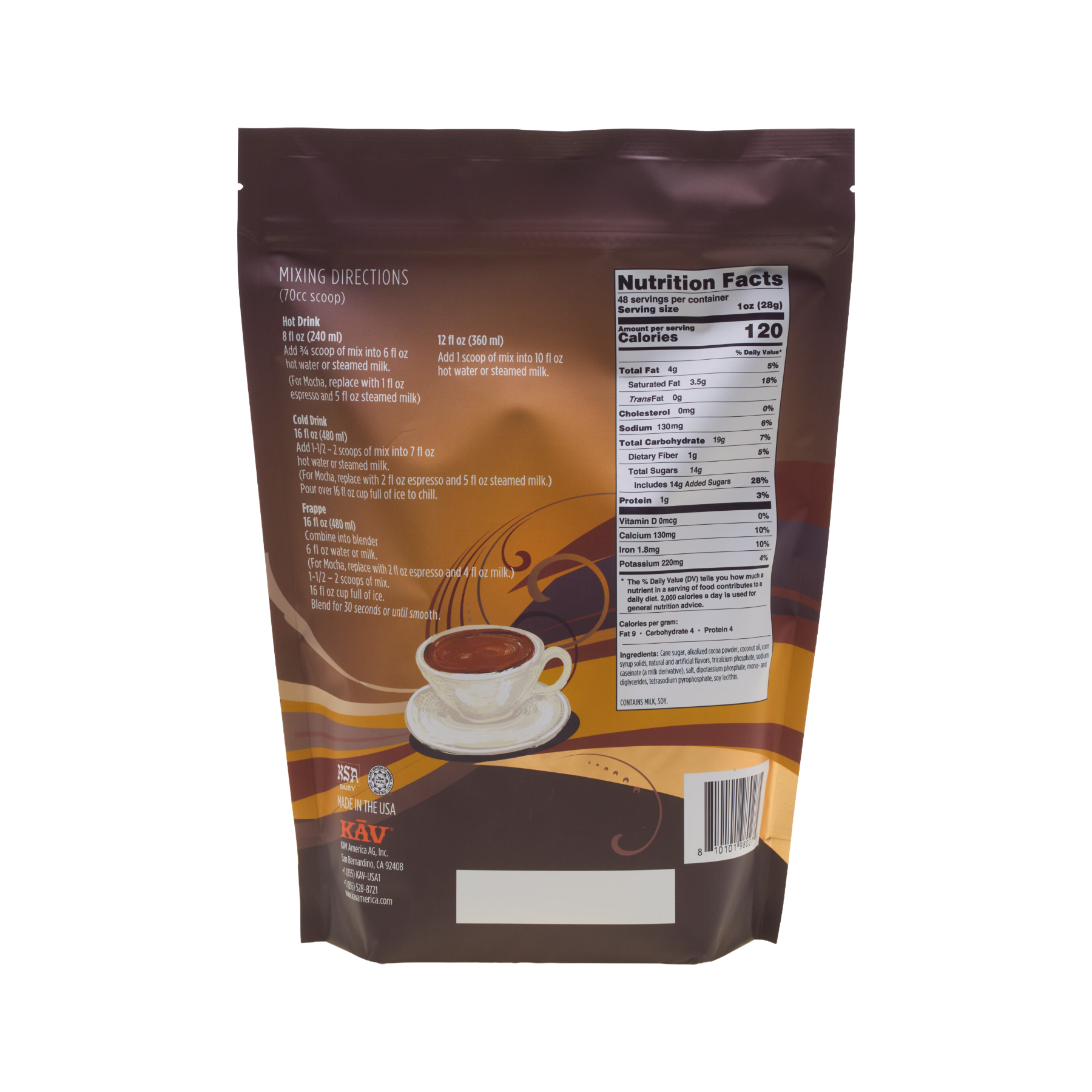 KAV Luxurious Barista Salted Caramel Chocolate