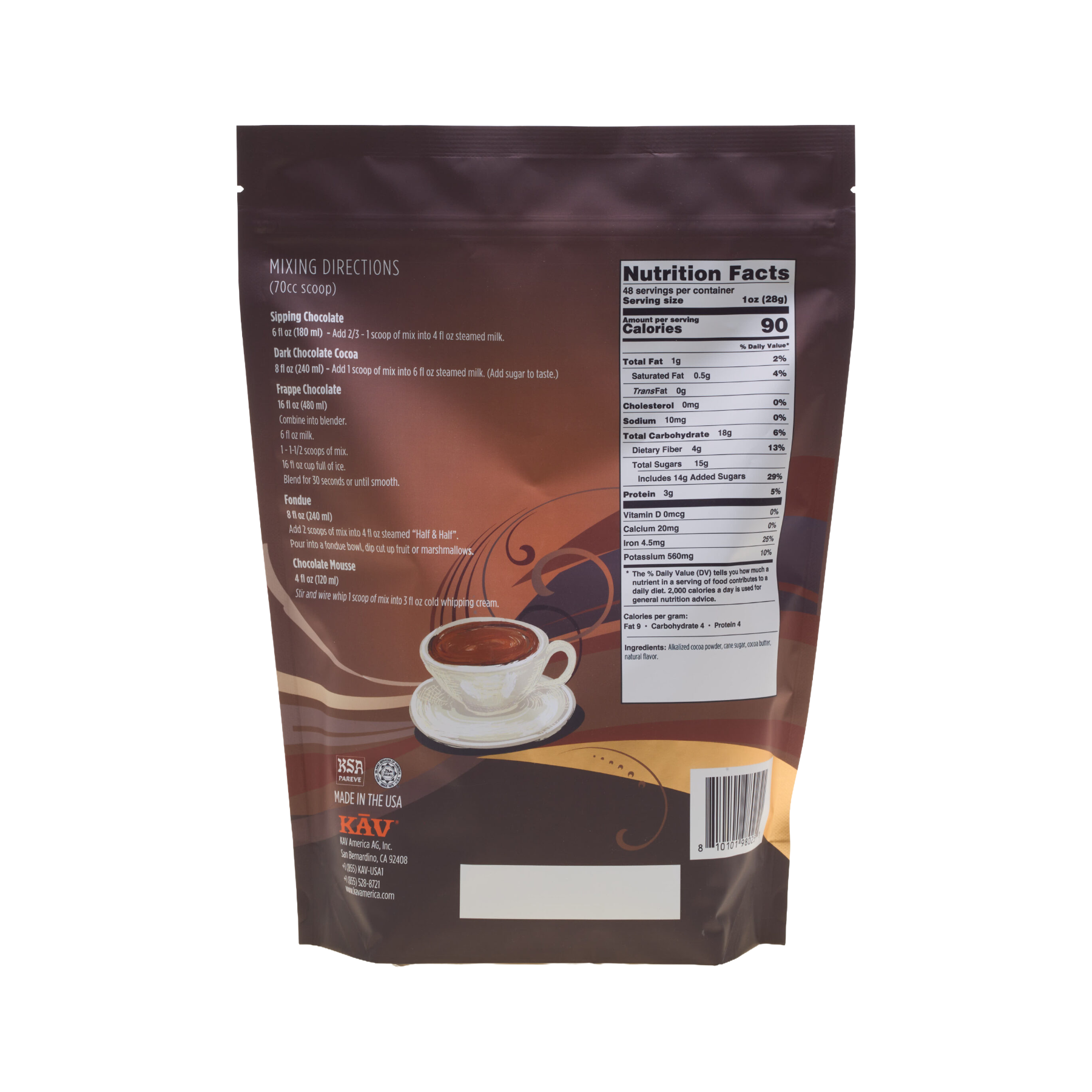 KAV Luxurious Sipping Chocolate