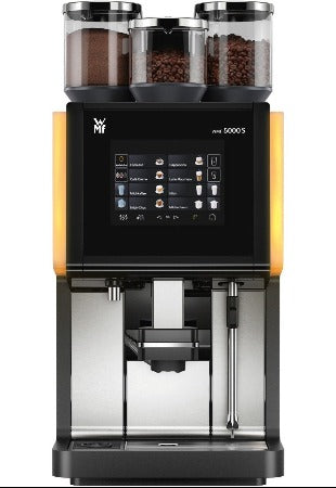 WMF 5000S 1-Step with three espresso bean hoppers  automatic espresso machines