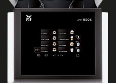 WMF1500S automatic espresso machine, screen